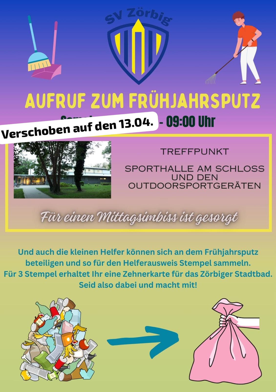 Aufruffrühjahrsputz verschoben 2024